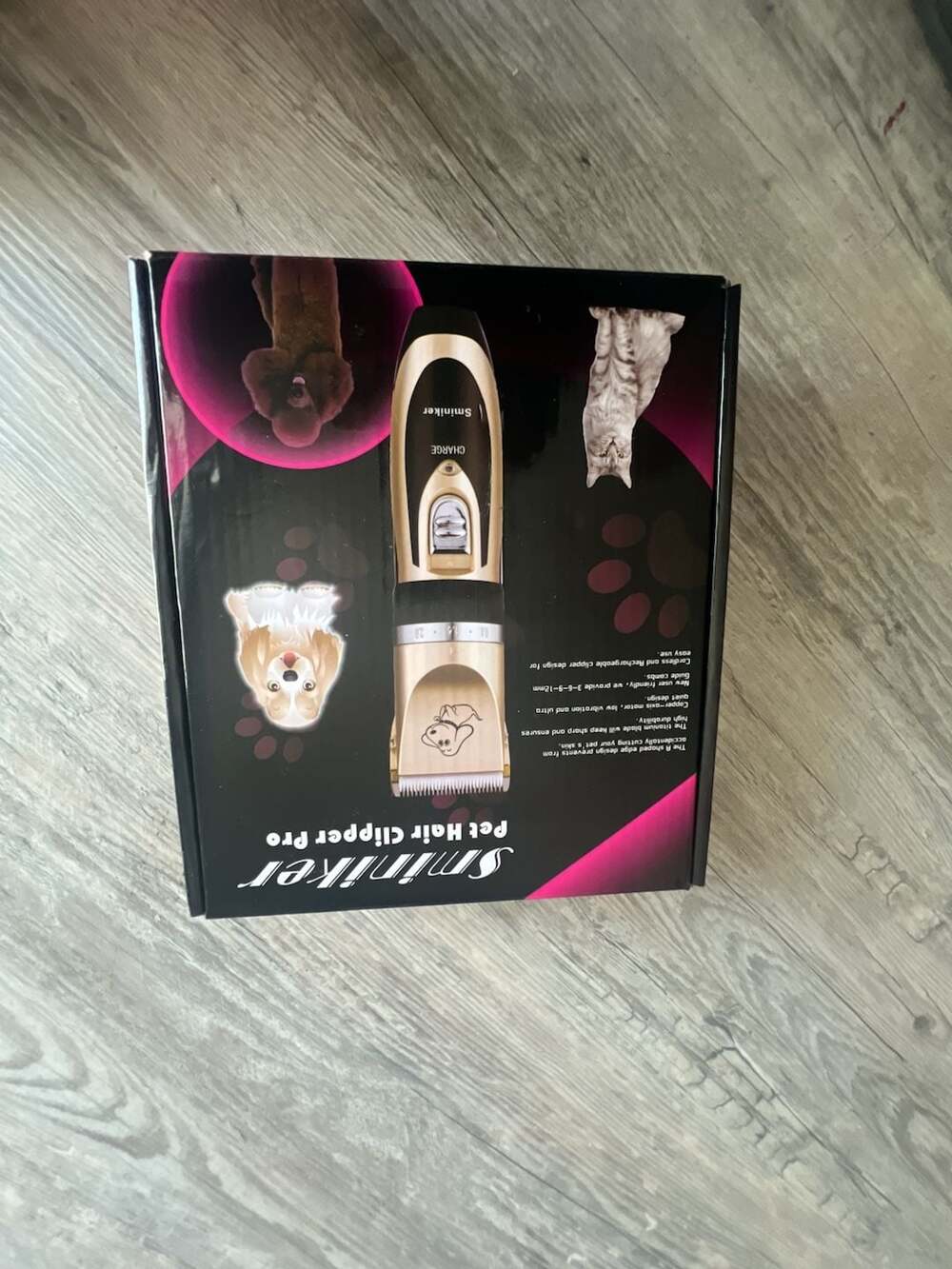 Sminiker Professional Rechargeable Cordless Pet Hair Clipper Pro Grooming Kit